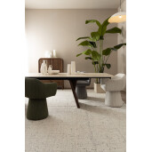 Scaun rotativ textil verde Lottie 59x55x77 cm