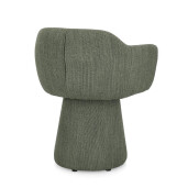 Scaun rotativ textil verde Lottie 59x55x77 cm