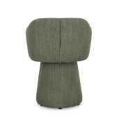 Scaun rotativ textil verde Lottie 59x55x77 cm