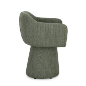 Scaun rotativ textil verde Lottie 59x55x77 cm
