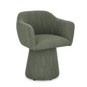 Scaun rotativ textil verde Lottie 59x55x77 cm