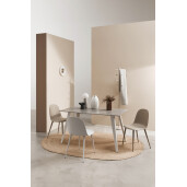 Set 4 scaune alb Ella 45x51.5x80.5h