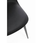 Set 4 scaune negre Ella 45x51.5x80.5h
