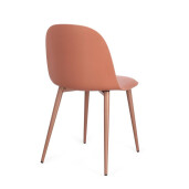 Set 4 scaune caramiziu Ella 45x51.5x80.5h