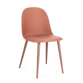 Set 4 scaune caramiziu Ella 45x51.5x80.5h