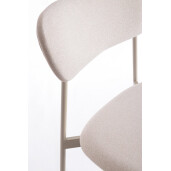 Set 4 scaune taupe Inka 45x49x78h