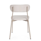 Set 4 scaune taupe Inka 45x49x78h