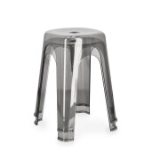Set 6 tabureti polietilena gri Sonny 34.5x34.5x46.5 cm