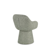 Fotoliu rotativ textil buclat verde Antara 58x60.5x81.5h