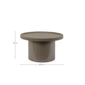 Masuta cafea mdf herb Otilia 70x70x40h