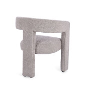 Scaun textil gri Arabella 64x56x75 cm