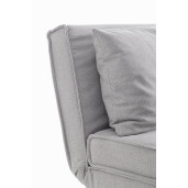 Fotoliu extensibil textil gri Colton 90x86x88h