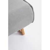 Fotoliu extensibil textil gri Colton 90x86x88h