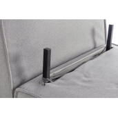 Fotoliu extensibil textil gri Colton 90x86x88h