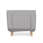 Fotoliu extensibil textil gri Colton 90x86x88h