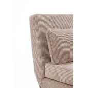 Fotoliu extensibil textil bej Walker 120x83x88h