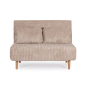 Fotoliu extensibil textil bej Walker 120x83x88h