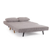 Canapea extensibila otel textil taupe Walker 120x83x88 cm