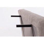 Canapea extensibila otel textil taupe Walker 120x83x88 cm
