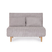 Canapea extensibila otel textil taupe Walker 120x83x88 cm