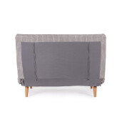 Canapea extensibila otel textil taupe Walker 120x83x88 cm