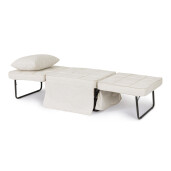 Taburet extensibil, pat gri Barney  70x70x44h , 70x194x44h