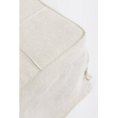 Taburet extensibil, pat gri Barney  70x70x44h , 70x194x44h