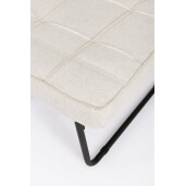 Taburet extensibil, pat gri Barney  70x70x44h , 70x194x44h