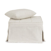 Taburet extensibil, pat gri Barney  70x70x44h , 70x194x44h