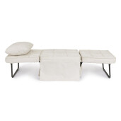 Taburet extensibil, pat gri Barney  70x70x44h , 70x194x44h