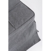 Taburet extensibil, pat gri inchis Barney  70x70x44h , 70x194x44h