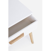 Noptiera 1 sertar lemn alb natur Ordinary 43 cm x 30 cm x 48 h
