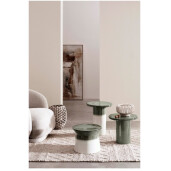 Masuta cafea ceramica verde Baraki Ø40,5x35,5h