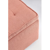 Set 2 tabureti textil roz blush Derrick 35x35x35 cm; 45x45x45 cm