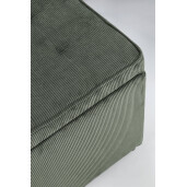 Set 2 tabureti textil verde Dylan 35x35x35 cm; 45x45x45 cm