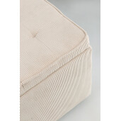 Set 2 tabureti textil alb Dylan 35x35x35 cm; 45x45x45 cm