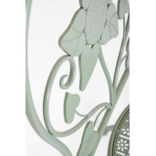 Set 2 scaune otel verde Harriet 40x40x94 cm