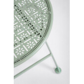 Set 2 scaune otel verde Harriet 40x40x94 cm