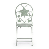 Set 2 scaune otel verde Harriet 40x40x94 cm