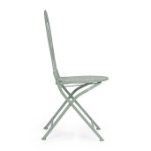 Set 2 scaune otel verde Harriet 40x40x94 cm