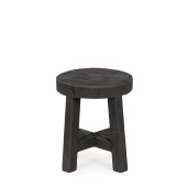 Set 2 masute lemn negru Yako 26x30 cm