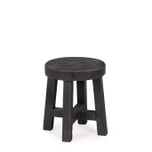 Set 2 masute lemn negru Yako 26x30 cm