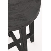 Set 2 masute lemn negru Yako 40x80 cm