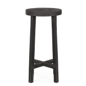 Set 2 masute lemn negru Yako 40x80 cm