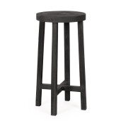Set 2 masute lemn negru Yako 40x80 cm