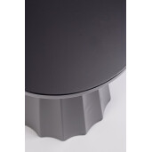 Masuta cafea otel negru Adelya Ø30x46h