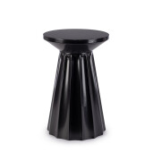 Masuta cafea otel negru Adelya Ø30x46h