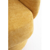 Fotoliu textil galben mustar Julienn 78x81x77 cm