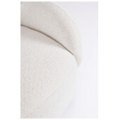 Fotoliu rotativ textil alb Harper 78x76x80h