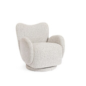 Fotoliu rotativ textil gri Harper 78x76x80h